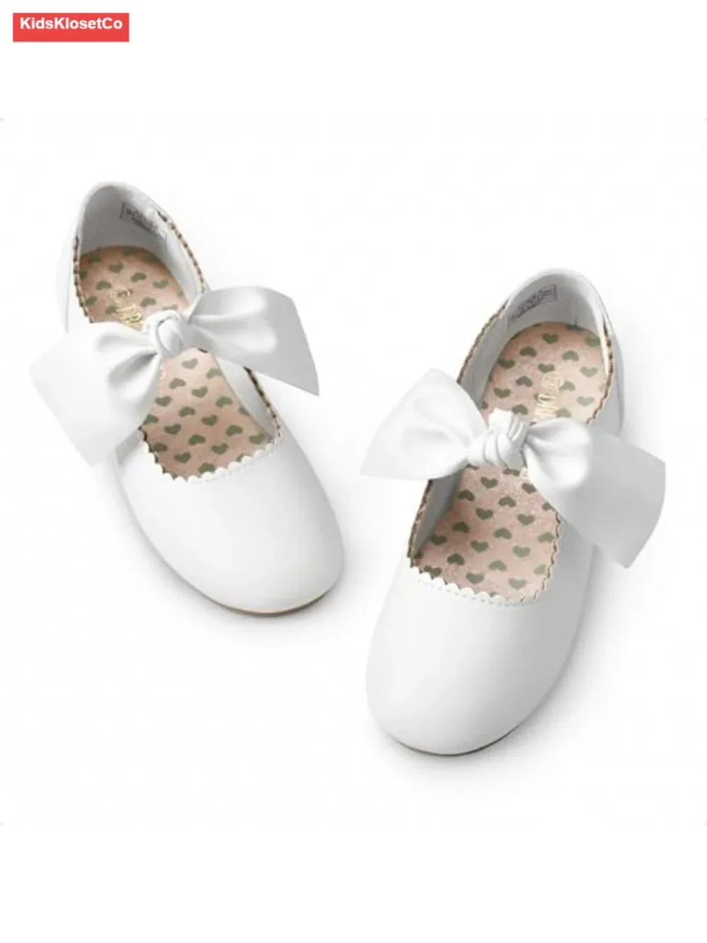 Girls Ballerina Flats Mary Jane Front Bow Dress Shoes